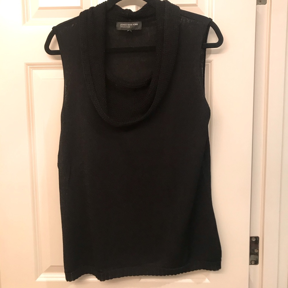 Sleeveless Cowl Neck Sweater